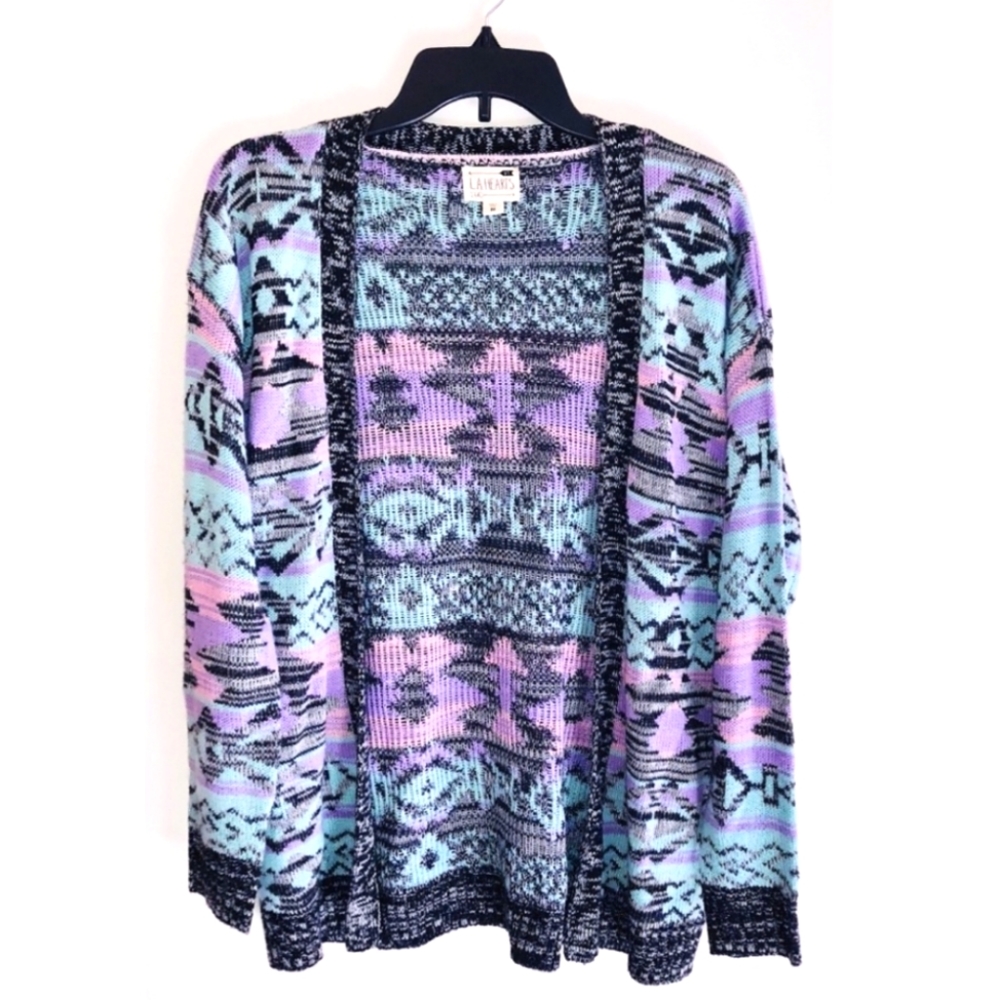 LA Hearts Multicolored Tribal Cardigan
